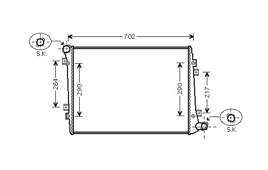 Radiator, engine cooling *** IR PLUS *** 58002224 International Radiators Plus, Image 2