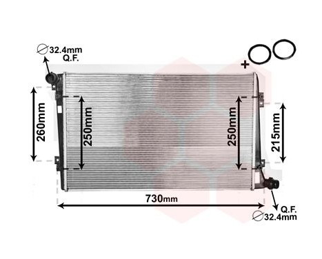 Radiator, engine cooling *** IR PLUS *** 58002255 International Radiators Plus