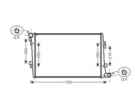 Radiator, engine cooling *** IR PLUS *** 58002255 International Radiators Plus, Image 2