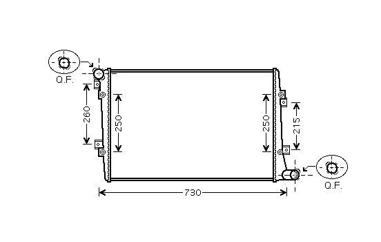 Radiator, engine cooling *** IR PLUS *** 58002255 International Radiators Plus, Image 2