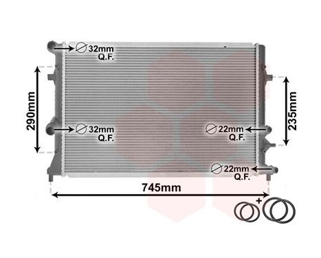 Radiator, engine cooling *** IR PLUS *** 58002289 International Radiators Plus, Image 3