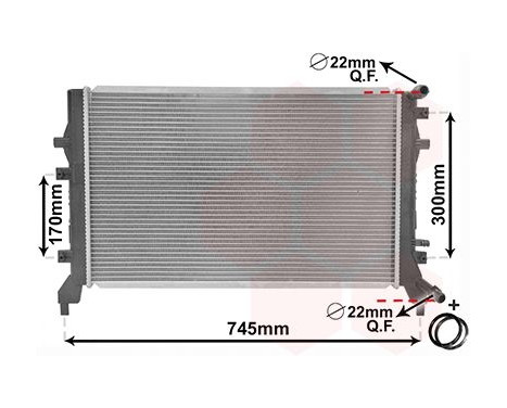 Radiator, engine cooling *** IR PLUS *** 58002295 International Radiators Plus