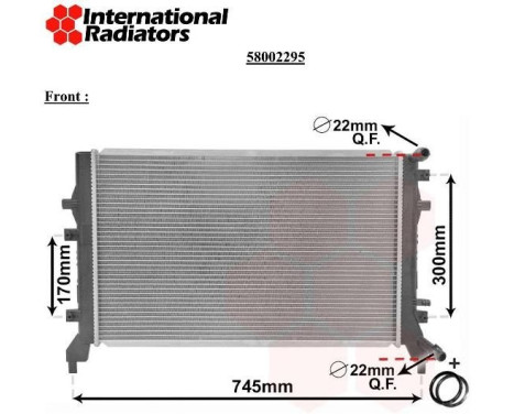 Radiator, engine cooling *** IR PLUS *** 58002295 International Radiators Plus, Image 5