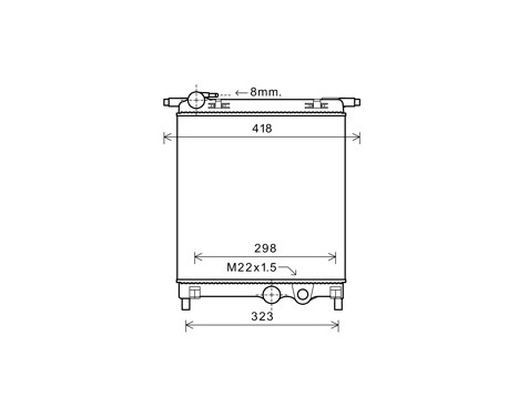 Radiator, engine cooling *** IR PLUS *** 58002325 International Radiators Plus