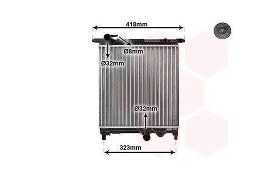 Radiator, engine cooling *** IR PLUS *** 58002325 International Radiators Plus, Image 4