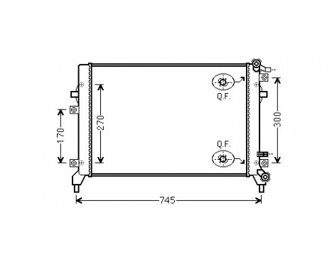 Radiator, engine cooling *** IR PLUS *** 58002326 International Radiators Plus