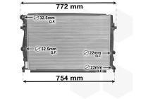 Radiator, engine cooling *** IR PLUS *** 58002343 International Radiators Plus
