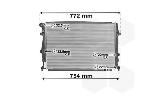 Radiator, engine cooling *** IR PLUS *** 58002343 International Radiators Plus