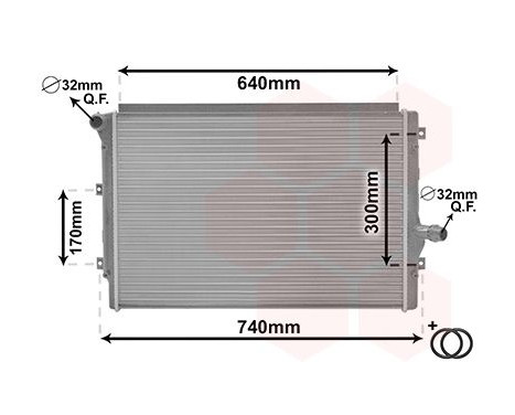 Radiator, engine cooling *** IR PLUS *** 58012208 International Radiators Plus