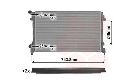 Radiator, engine cooling *** IR PLUS *** 58012711 International Radiators Plus