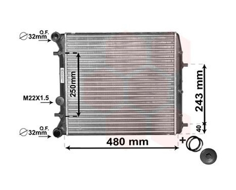 Radiator, engine cooling *** IR PLUS *** 76002005 International Radiators Plus