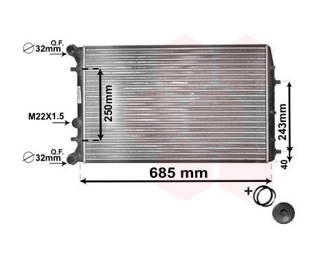 Radiator, engine cooling *** IR PLUS *** 76002006 International Radiators Plus, Image 3