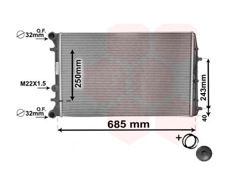 Radiator, engine cooling *** IR PLUS *** 76002008 International Radiators Plus, Image 3