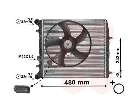 Radiator, engine cooling *** IR PLUS *** 76002013 International Radiators Plus, Image 3