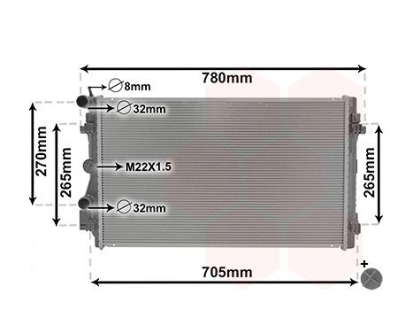 Radiator, engine cooling *** IR PLUS *** 76002021 International Radiators Plus, Image 2