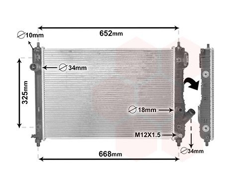 Radiator, engine cooling *** IR PLUS *** 81002087 International Radiators Plus, Image 2