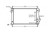 Radiator, engine cooling *** IR PLUS *** 81002087 International Radiators Plus