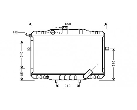 Radiator, engine cooling *** IR PLUS *** 82002068 International Radiators Plus