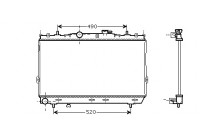 Radiator, engine cooling *** IR PLUS *** 82002104 International Radiators Plus
