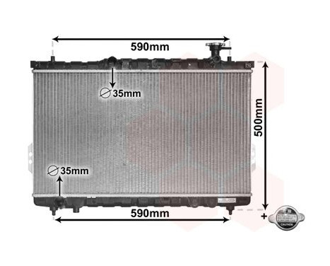 Radiator, engine cooling *** IR PLUS *** 82002109 International Radiators Plus