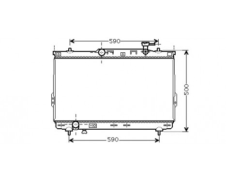 Radiator, engine cooling *** IR PLUS *** 82002109 International Radiators Plus, Image 2