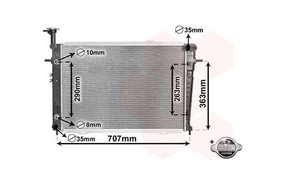 Radiator, engine cooling *** IR PLUS *** 82002127 International Radiators Plus, Image 4