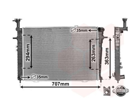 Radiator, engine cooling *** IR PLUS *** 82002210 International Radiators Plus, Image 3