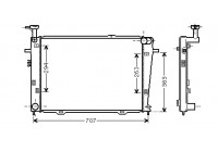 Radiator, engine cooling *** IR PLUS *** 82002210 International Radiators Plus