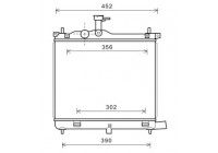 Radiator, engine cooling *** IR PLUS *** 82002290 International Radiators Plus