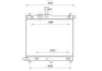 Radiator, engine cooling *** IR PLUS *** 82002291 International Radiators Plus