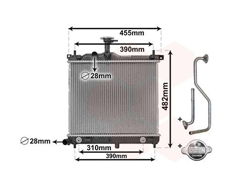 Radiator, engine cooling *** IR PLUS *** 82002292 International Radiators Plus, Image 2