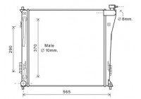Radiator, engine cooling *** IR PLUS *** 82002305 International Radiators Plus