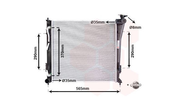 Radiator, engine cooling *** IR PLUS *** 82002305 International Radiators Plus, Image 3