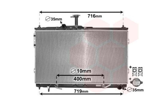 Radiator, engine cooling *** IR PLUS *** 82002402 International Radiators Plus, Image 2