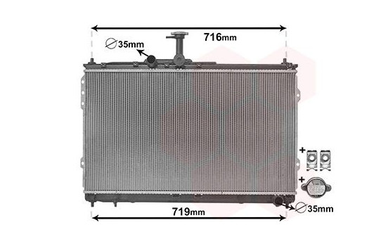Radiator, engine cooling *** IR PLUS *** 82002418 International Radiators Plus, Image 2