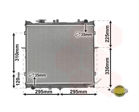 Radiator, engine cooling *** IR PLUS *** 83002022 International Radiators Plus, Image 3