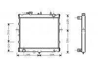 Radiator, engine cooling *** IR PLUS *** 83002022 International Radiators Plus