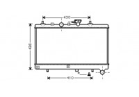 Radiator, engine cooling *** IR PLUS *** 83002054 International Radiators Plus