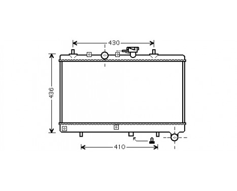 Radiator, engine cooling *** IR PLUS *** 83002054 International Radiators Plus