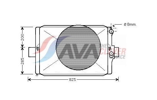 Radiator, engine cooling IV2024 Ava Quality Cooling