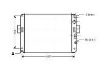 Radiator, engine cooling IV2061 Ava Quality Cooling