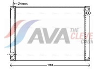Radiator, engine cooling IV2119 Ava Quality Cooling