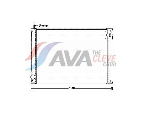 Radiator, engine cooling IV2119 Ava Quality Cooling