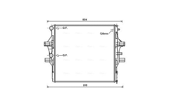 Radiator, engine cooling IV2125 Ava Quality Cooling