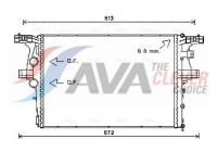 Radiator, engine cooling IV2126 Ava Quality Cooling