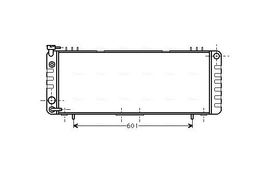 Radiator, engine cooling JE2002 Ava Quality Cooling