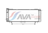 Radiator, engine cooling JE2002 Ava Quality Cooling