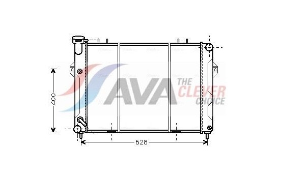 Radiator, engine cooling JE2008 Ava Quality Cooling