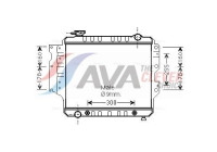 Radiator, engine cooling JE2022 Ava Quality Cooling