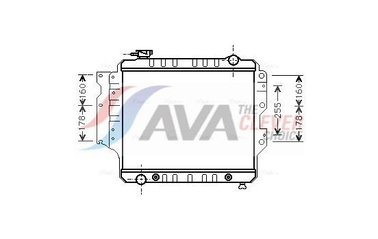 Radiator, engine cooling JE2023 Ava Quality Cooling